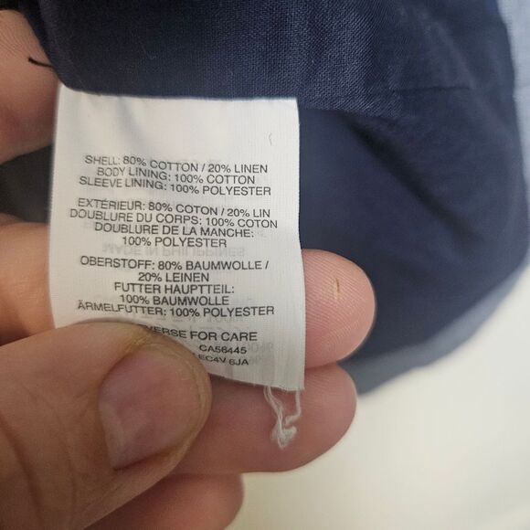 J.Crew Blazer Grey Linen Cotton Unstructured H6200 Preppy Classic Jacket 10P - Picture 3 of 5